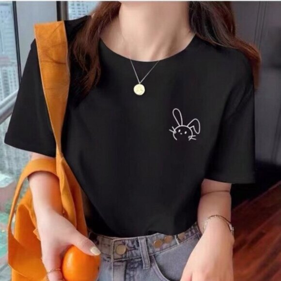 ๐ Printed short-sleeved shirt Retro style Dropped shoulders and sleeves - Picture 1 of 1